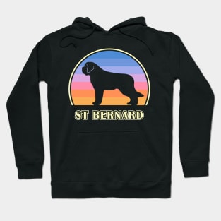 St Bernard Vintage Sunset Dog Hoodie